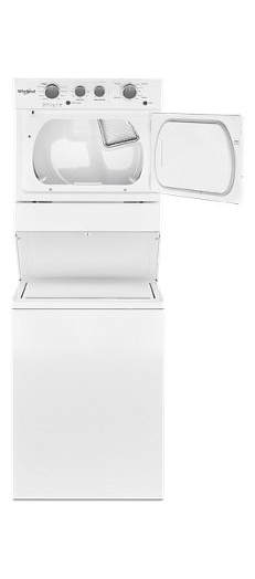 3.5 cu.ft Electric Stacked Laundry Center 9 Wash cycles and AutoDry™