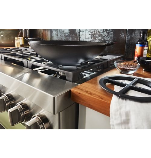 KitchenAid® 36'' Smart Commercial-Style Dual Fuel Range with 6 Burners