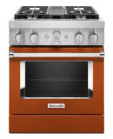 KitchenAid® 30'' Smart Commercial-Style Dual Fuel Range with 4 Burners
