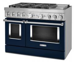 KitchenAid® 48'' Smart Commercial-Style Dual Fuel Range with Griddle