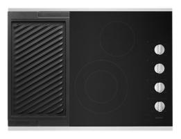 30-Inch Electric Cooktop with Reversible Grill and Griddle