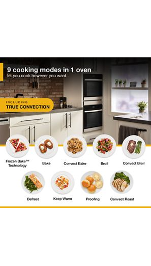 5.8 Cu. Ft. 24 Inch Double Wall Oven with Convection
