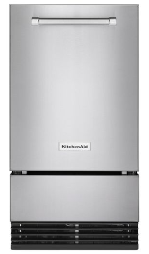 KitchenAid® 18'' Automatic Ice Maker with PrintShield™ Finish.