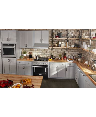 KitchenAid® 30'' Smart Commercial-Style Dual Fuel Range with 4 Burners