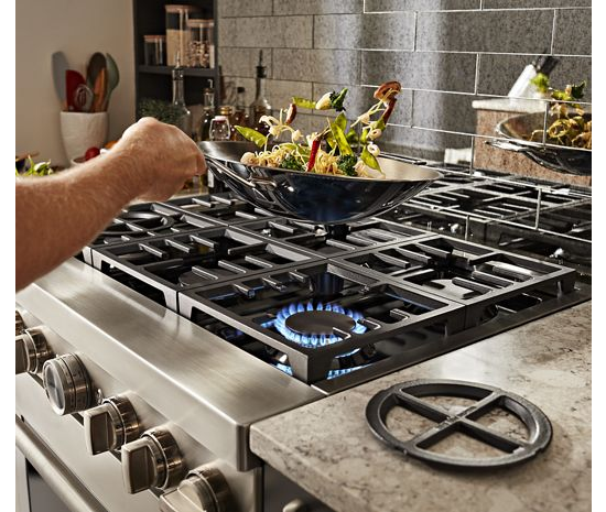 KitchenAid® 48'' Smart Commercial-Style Dual Fuel Range with Griddle