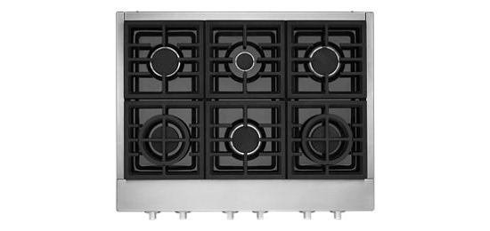 KitchenAid® 36'' 6-Burner Commercial-Style Gas Rangetop