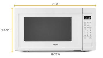2.2 cu. ft. Countertop Microwave with 1,200-Watt Cooking Power