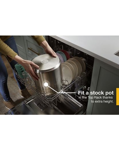 Large Capacity Dishwasher with Tall Top Rack