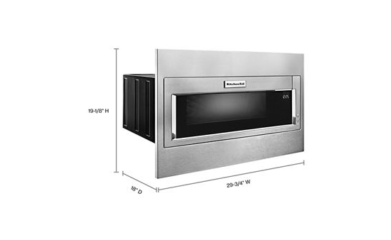 1000 Watt Built-In Low Profile Microwave with Standard Trim Kit