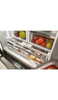 26.8 cu. ft. 36-Inch Width Standard Depth French Door Refrigerator with Exterior Ice and Water and PrintShield™ finish