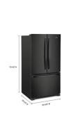 36-inch Wide French Door Refrigerator with Water Dispenser - 25 cu. ft.