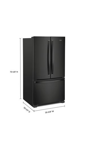 36-inch Wide French Door Refrigerator with Water Dispenser - 25 cu. ft.