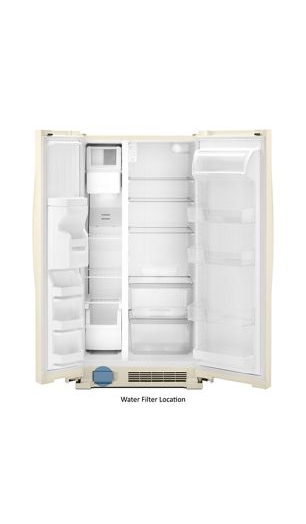 33-inch Wide Side-by-Side Refrigerator - 21 cu. ft