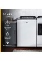5.2 - 5.3 cu. ft. Top Load Washer with 2 in 1 Removable Agitator