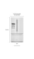 26.8 cu. ft. 36-Inch Width Standard Depth French Door Refrigerator with Exterior Ice and Water and PrintShield™ finish