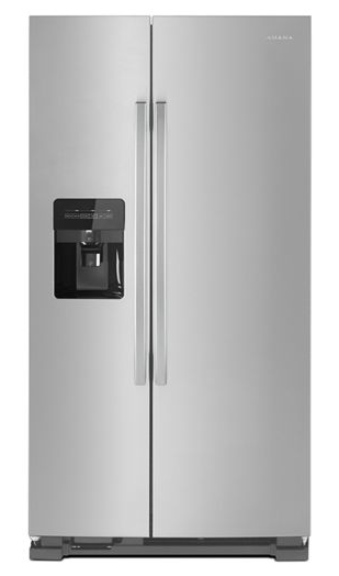 36-inch Side-by-Side Refrigerator with Dual Pad External Ice and Water Dispenser
