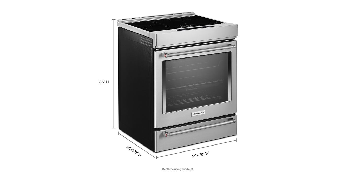 30-Inch 4-Element Induction Slide-In Convection Range with Air Fry