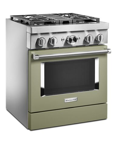 KitchenAid® 30'' Smart Commercial-Style Dual Fuel Range with 4 Burners