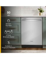 Large Capacity Dishwasher with Tall Top Rack
