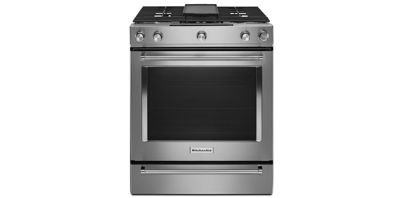 30-Inch 5-Burner Dual Fuel Convection Slide-In Range with Baking Drawer