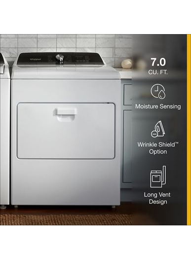 7.0 Cu. Ft. Long Vent Gas Moisture Sensing Dryer