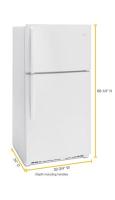 33-inch Wide Top Freezer Refrigerator - 21 cu. ft.