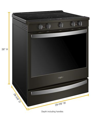 6.4 cu. ft. Smart Slide-in Electric Range with Air Fry, when Connected