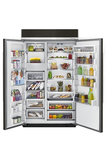 30.0 cu. ft 48-Inch Width Built-In Side by Side Refrigerator with PrintShield™ Finish