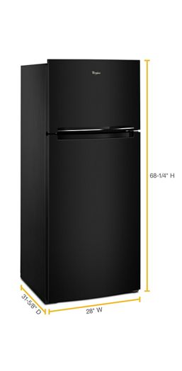 28-inch Wide Refrigerator Compatible With The EZ Connect Icemaker Kit – 18 Cu. Ft.