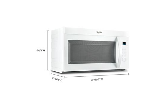 30’ W 1.9 cu. ft Over the range Microwave with Sensor Cooking