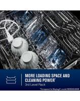 Top control dishwasher with Third Level Rack and Dual Power Filtration