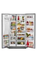24.8 cu ft. Side-by-Side Refrigerator with Exterior Ice and Water and PrintShield™ Finish