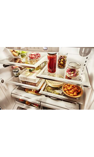 20 cu. ft. 36-Inch Width Counter-Depth French Door Refrigerator with Interior Dispensev