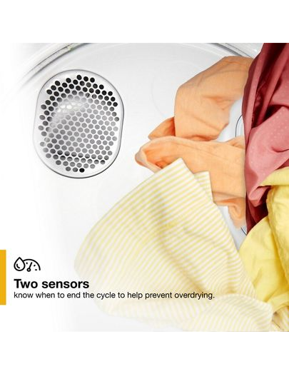 3.4 cu. ft. Compact Front Load Dryer with Flexible Installation