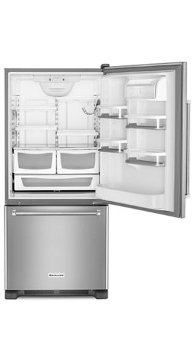 19 cu. ft. 30-Inch Width Full Depth Non Dispense Bottom Mount Refrigerator