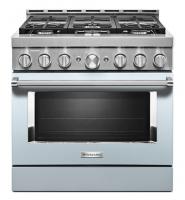 KitchenAid® 36'' Smart Commercial-Style Gas Range with 6 Burners