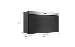 1.1 Cu. Ft. Flush Mount Microwave with Turntable-Free Design