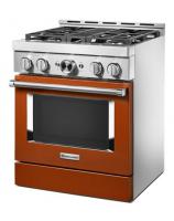 KitchenAid® 30'' Smart Commercial-Style Gas Range with 4 Burners