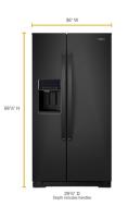 36-inch Wide Counter Depth Side-by-Side Refrigerator - 21 cu. ft.