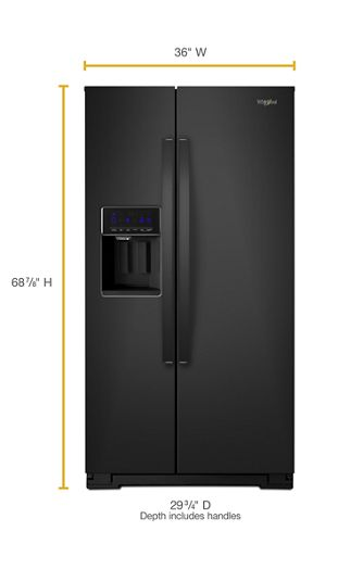 36-inch Wide Counter Depth Side-by-Side Refrigerator - 21 cu. ft.