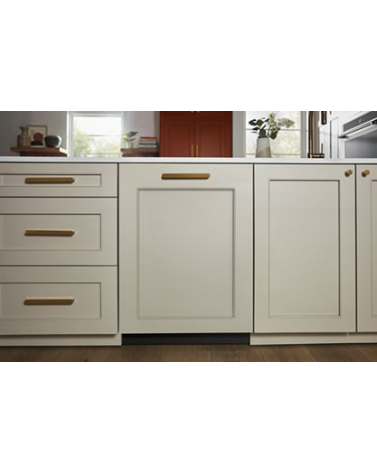 44 dBA Panel-Ready Two-Rack Flush Dishwasher with Door-Open Dry System