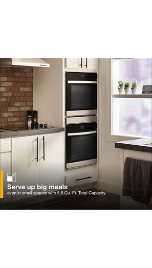 5.8 Cu. Ft. 24 Inch Double Wall Oven with Convection