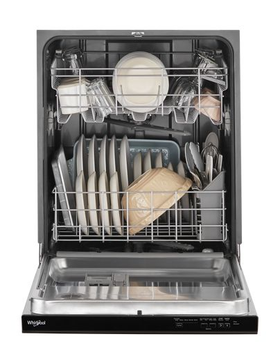 Quiet Dishwasher with Adjustable Upper Rack