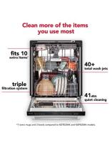 Third Level Jet Rack Dishwasher in PrintShield™ Finish, 41 dBA