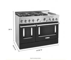  KitchenAid® 48'' Smart Commercial-Style Gas Range with Griddle