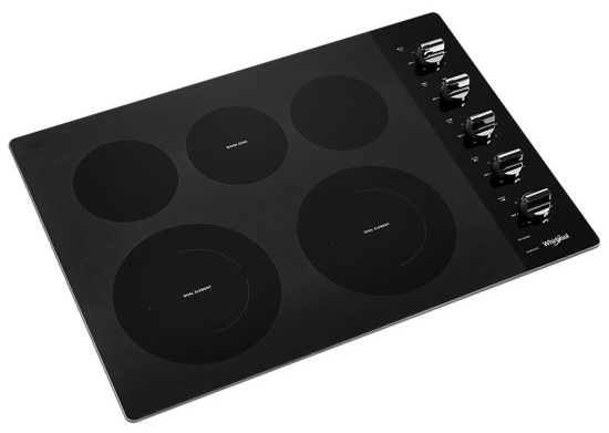 30-inch Electric Ceramic Glass Cooktop with Two Dual Radiant Elements