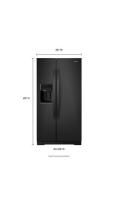 36-inch Wide Side-by-Side Refrigerator - 28 cu. ft.