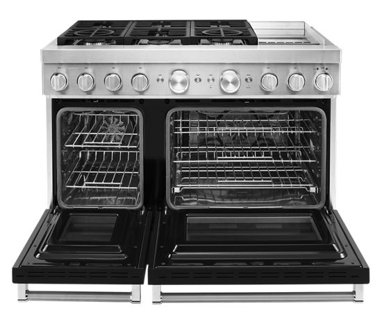 KitchenAid® 48'' Smart Commercial-Style Dual Fuel Range with Griddle