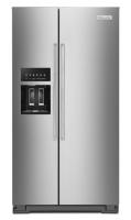 24.8 cu ft. Side-by-Side Refrigerator with Exterior Ice and Water and PrintShield™ Finish