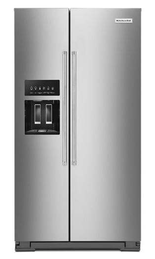 24.8 cu ft. Side-by-Side Refrigerator with Exterior Ice and Water and PrintShield™ Finish